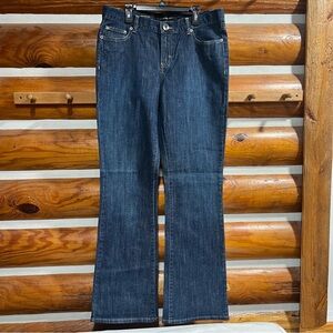 Calvin Klein women’s 10x32 Classic Blue Denim Jeans stretch, slim fit, flare leg
